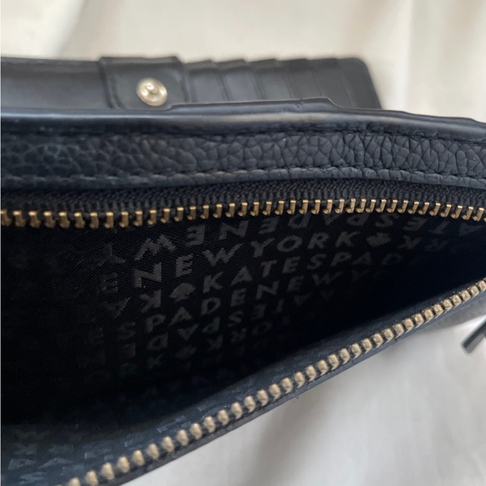 Kate Spade Black Wallet with Pearl Details - Picture 7 of 11